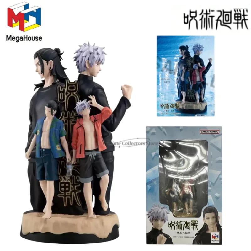 

Оригинальные фигурки MegaHouse Petitrama DX по аниме Jujutsu Kaisen: Сатору Годжо, Сугуру Гето. Коллекционные модели, игрушки, украшения, подарки.