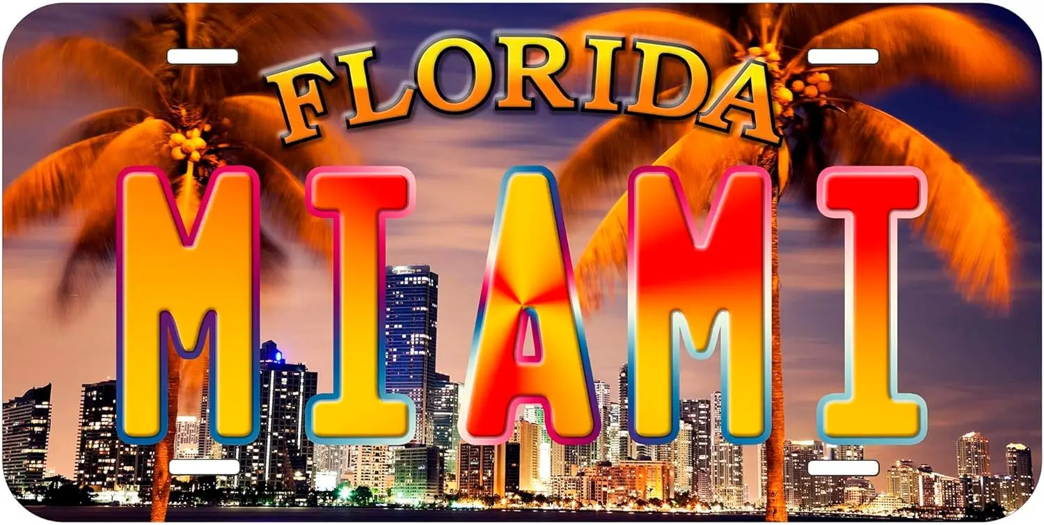 Miami Florida TAG07 Novelty Car Auto License Plate