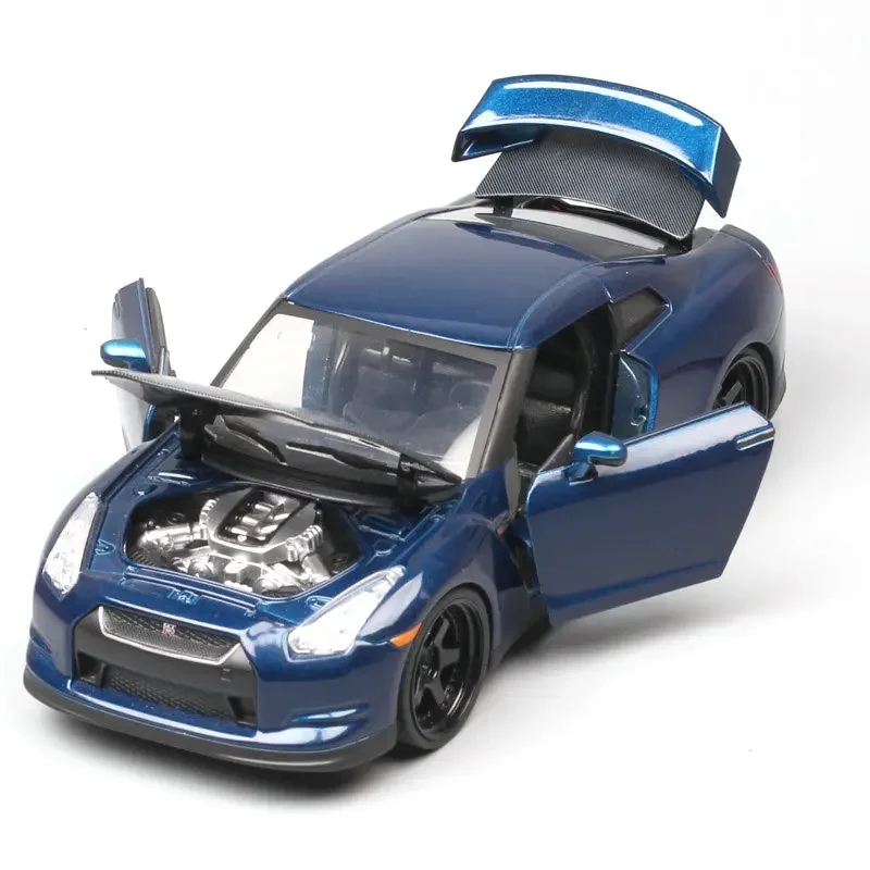 

Nissan GTR R35 JADA 1:24 Paul Игрушечный автомобиль из сплава, литье под давлением и игрушечные транспортные средства, модель автомобиля, миниатюрная масштабная модель автомобиля, игрушки