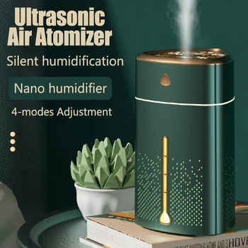 Xiaomi ใหม่แบบพกพา USB Ultrasonic Air Humidifier ความจุขนาดใหญ่เดสก์ท็อปสํานักงาน Air Atomizer USB ชาร์จสามเหลี่ยม Humidifier