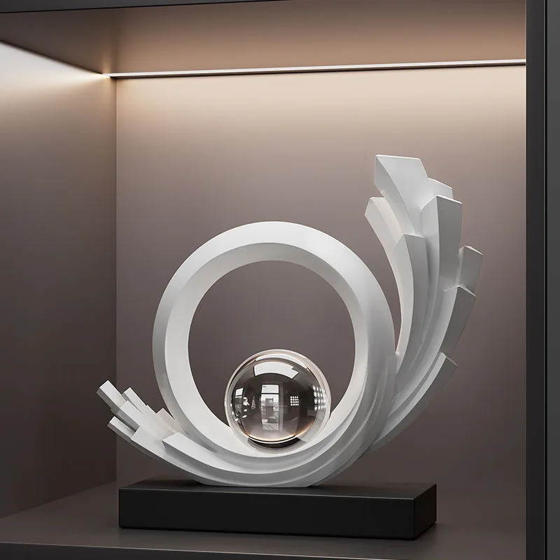 1pc Collectible figurine, a modern minimalist decoration that brings prosperity and good fortune, suitable for a wine cabinet, luxurious high-end living room, entrance hall, or office, offering a sophisticated and classy feel. It is a perfect gift for housewarming or business opening