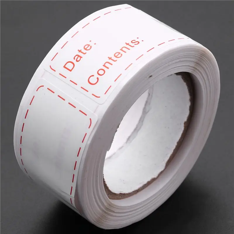 HLZS-1200Pcs Removable Freezer Labels 1 X 3 Inch Food Storage Stickers, Refrigerator Freezer Paper Label Easy Clean