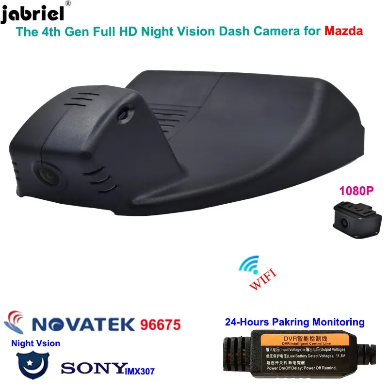 

HD 1080P Auto Wifi 24H Night Vision Car Dvr Dash Cam Video Recorder Rear Camera For Mazda CX30 2016 2017 2018 2019 2020 2021