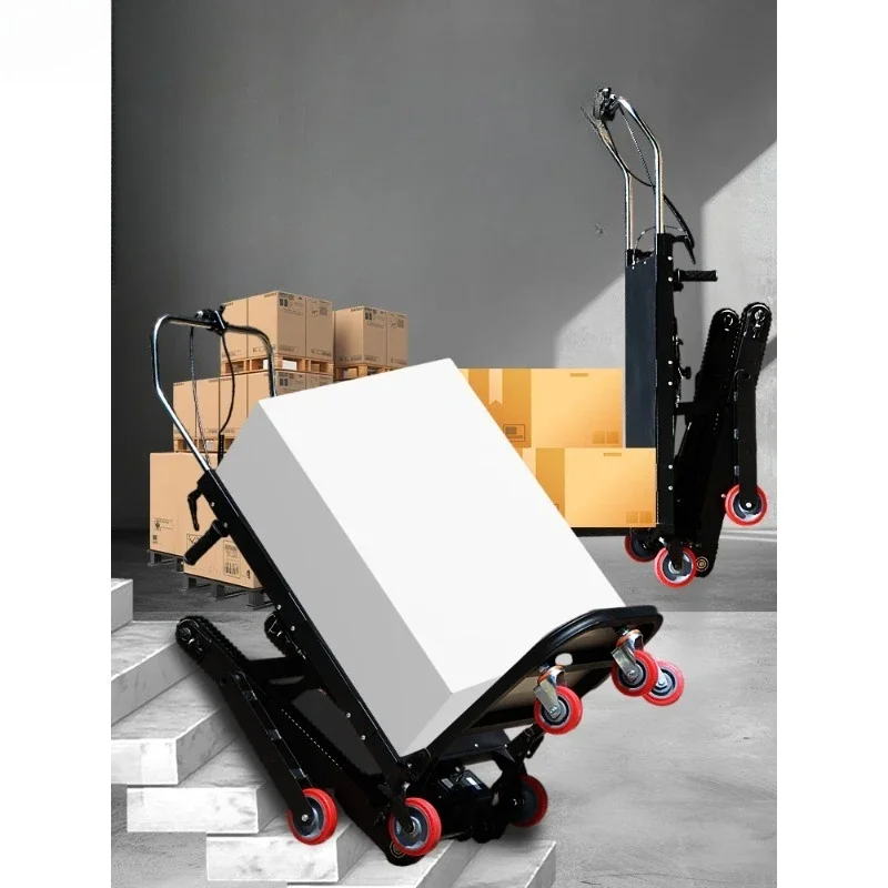 Electric crawler climbing machine up and down stairs, folding truck, motor battery model