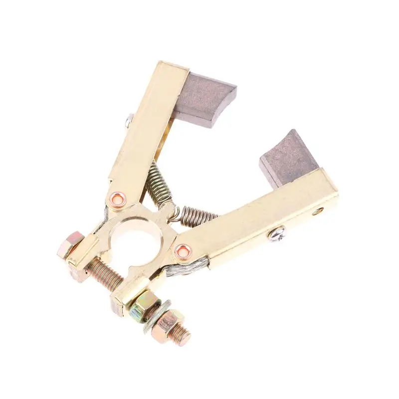 Hot Sale Carbon Brush Holder Scissors Double Foot Type For Motor Power Tool Hole Dia. 12mm Copper Carbon Brush Holder view 4