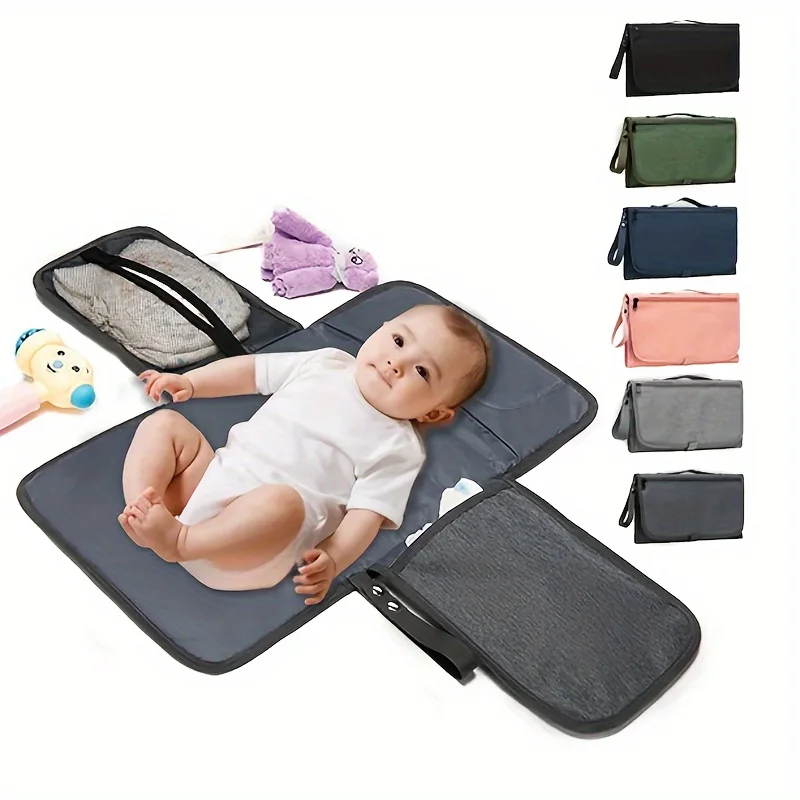 Portable Diaper Changing Pad: Waterproof Travel Station Kit With Pockets - Perfect Baby Shower Gift