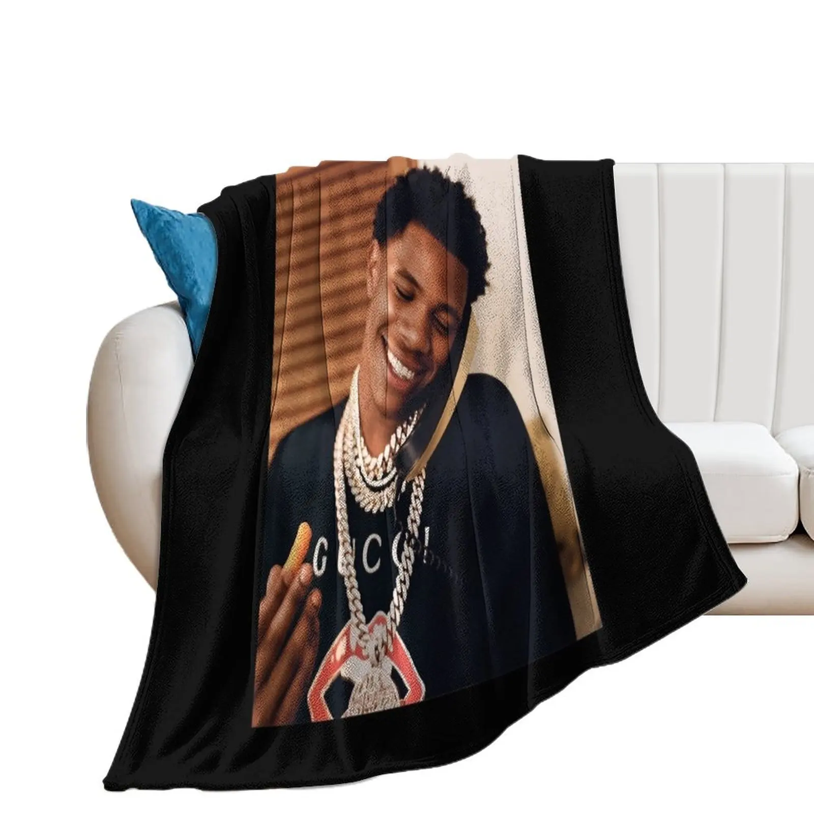 Funny Men Smile Long Classic Fan Throw Blanket Baby Bed valentine gift ideas Blankets