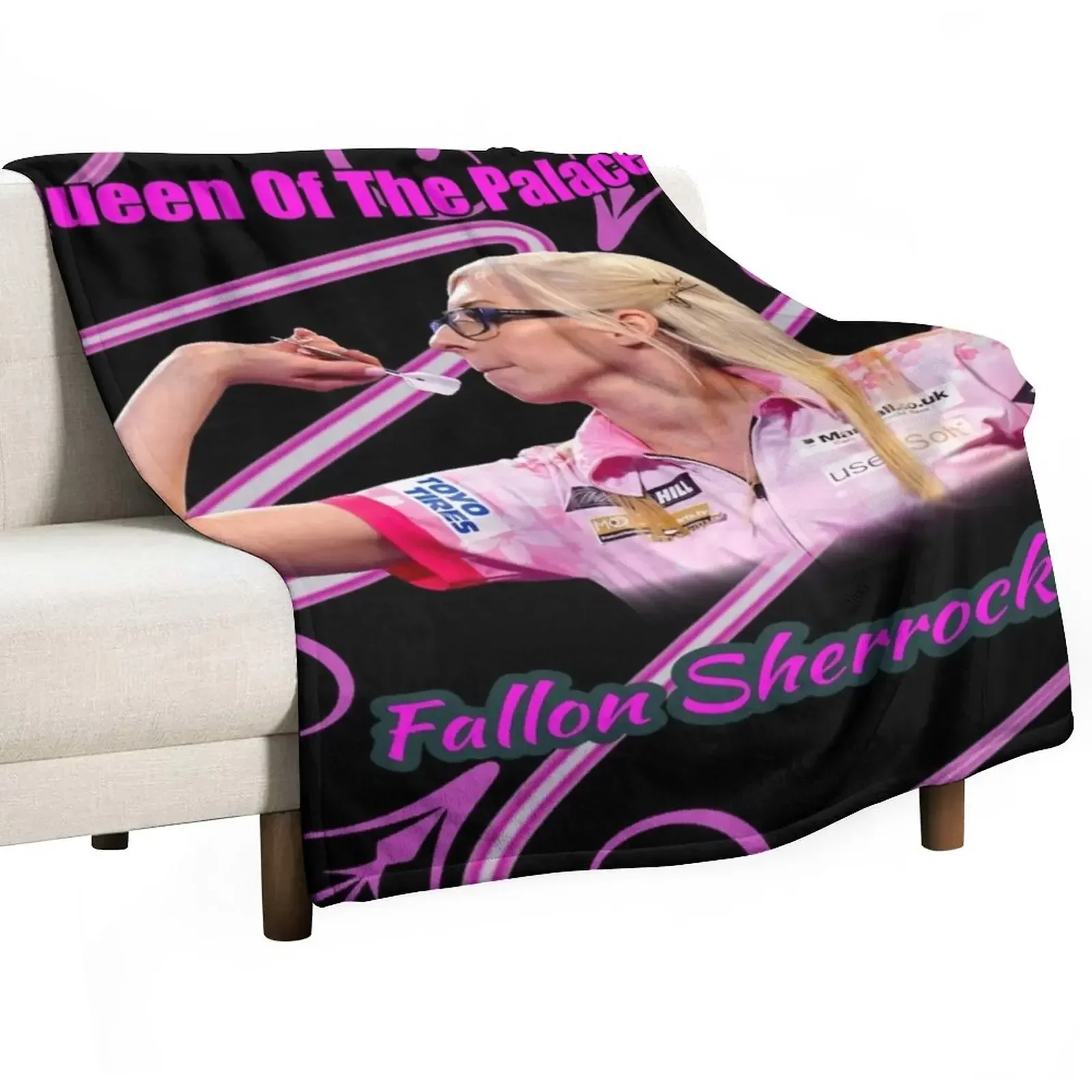 Fallon Sherrock Queen Of The Palace Throw Blanket Sofas Luxury Retros christmas gifts Blankets