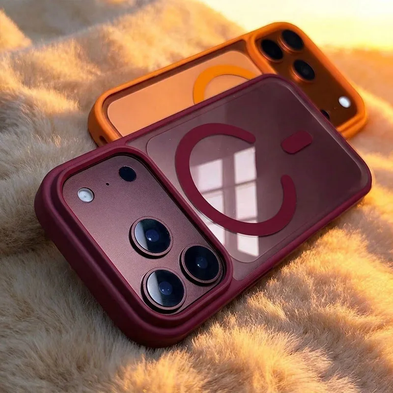 Official Candy Color Phone Case for iPhone 18 17 Air 16 15 14 Plus 13 12 11 Pro Max Antiskid Acrylic Clear Hard Protection Cover