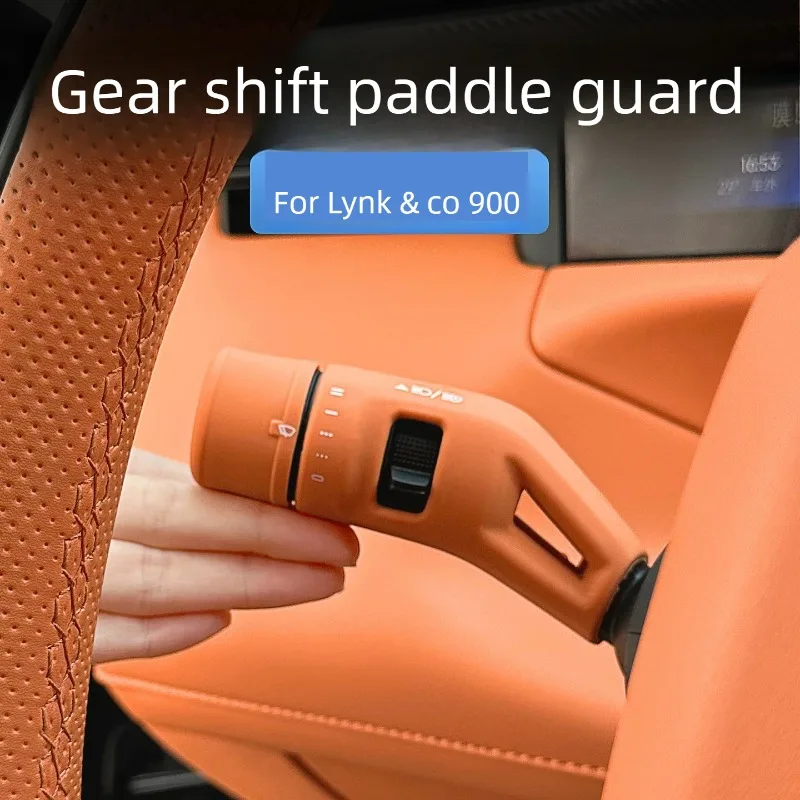 

For Lynk & Co 900 Wiper & Gear Shift Lever Protector Cover, Paddle Shifter Trim, Auto Interior Decor Accessories