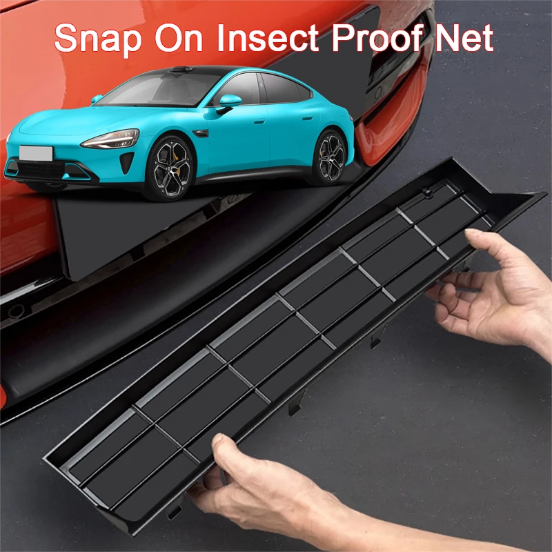 

Snap On Insect Proof Net For Xiaomi SU7 2024 2025 2026 Car Front Grille Insect Proof Net Radiator Condenser Protective Cover