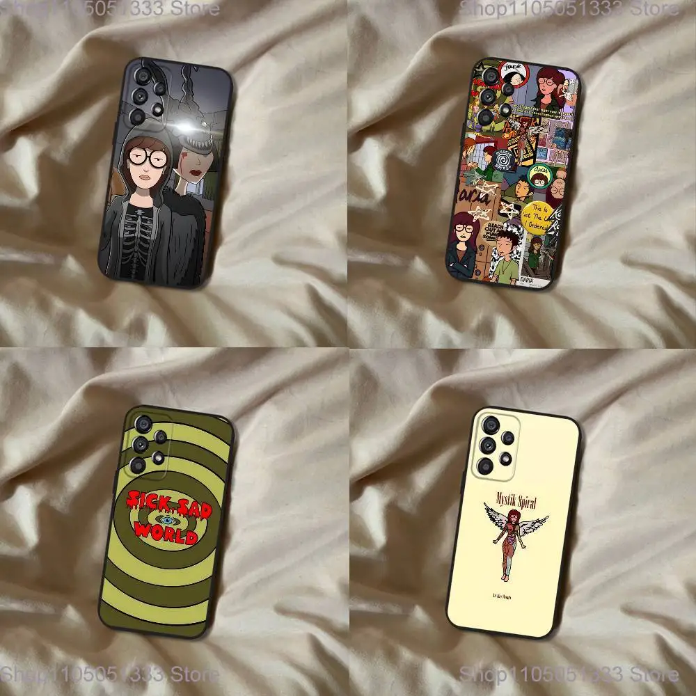 

Daria Cool Girl Fashion Phone Case For Samsung Galaxy A20,A21s,A22,A31,A32,A52,A53,A72,73,A80 Soft Black Cover