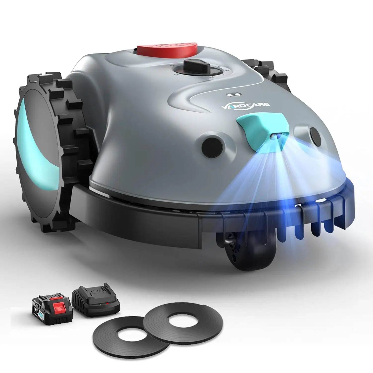 

V100 Robotic Lawn Mower – Visual Navigation & Smart Obstacle Avoidance, Adjustable Cutting Height 0.8–2.4 in, Low-Noise, Custom