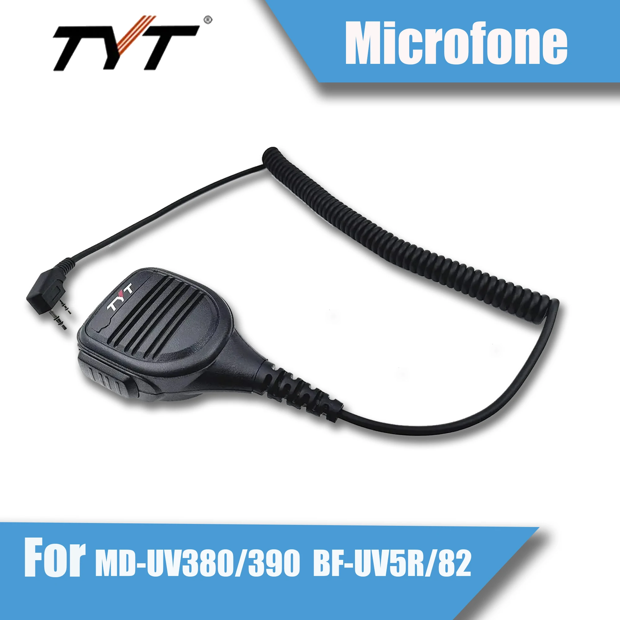 TYT High quality Noise reduction Speaker Microphone for TYT MD-380 390 Baofeng UV-5R 82 Walkie Talkie