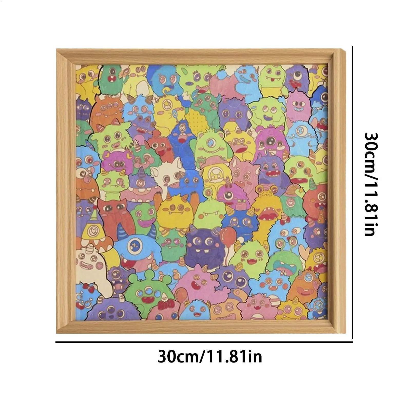 Rompecabezas de madera para niños, marco de animales de madera, Kit de decoración de juguetes divertidos, rompecabezas desafiadores para niños, estante de pared para niños, hogar y familia