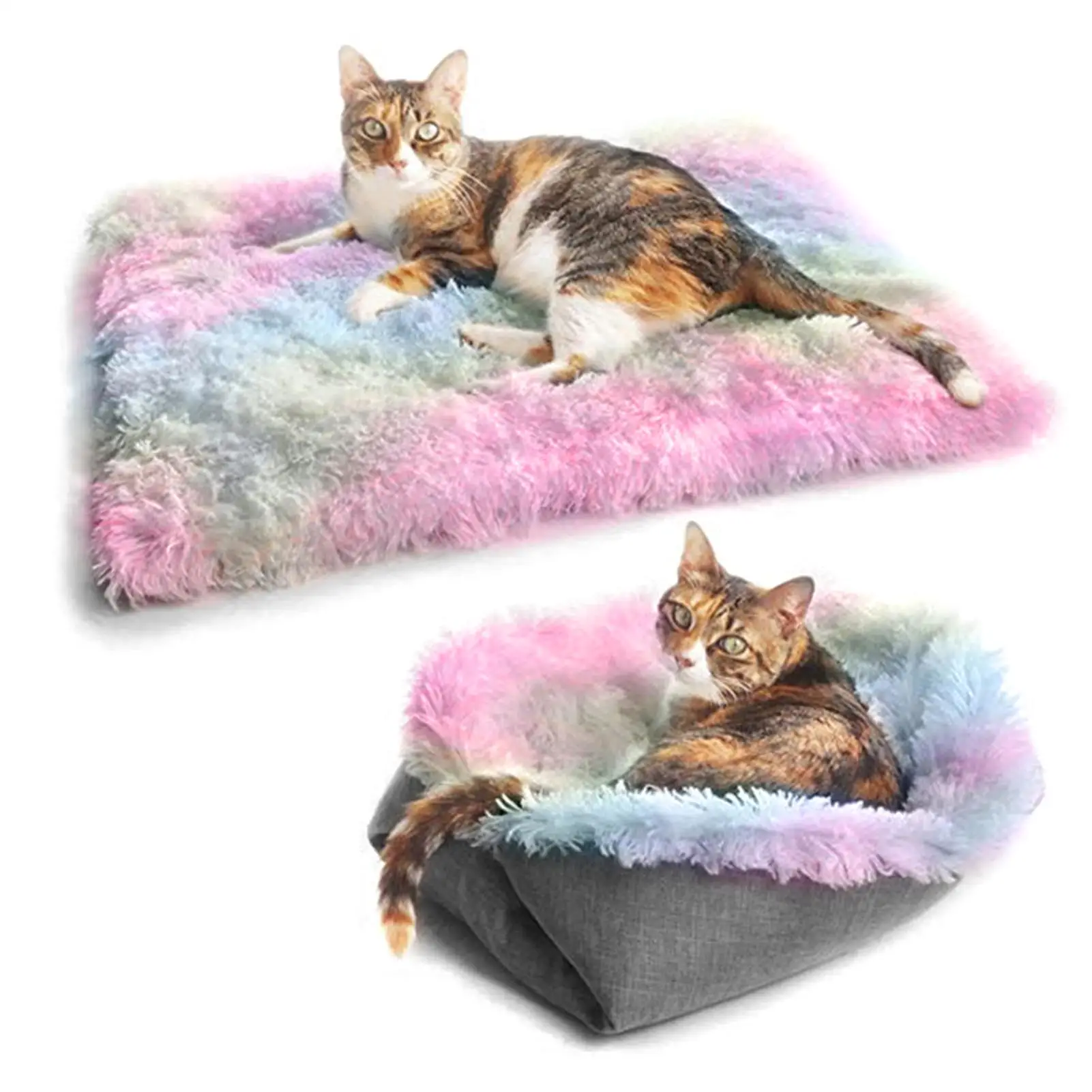 Washable Cat Bed for indoor Cats - Comfortable & Safe Design, for all -Season Sleeping Space for Your Pet