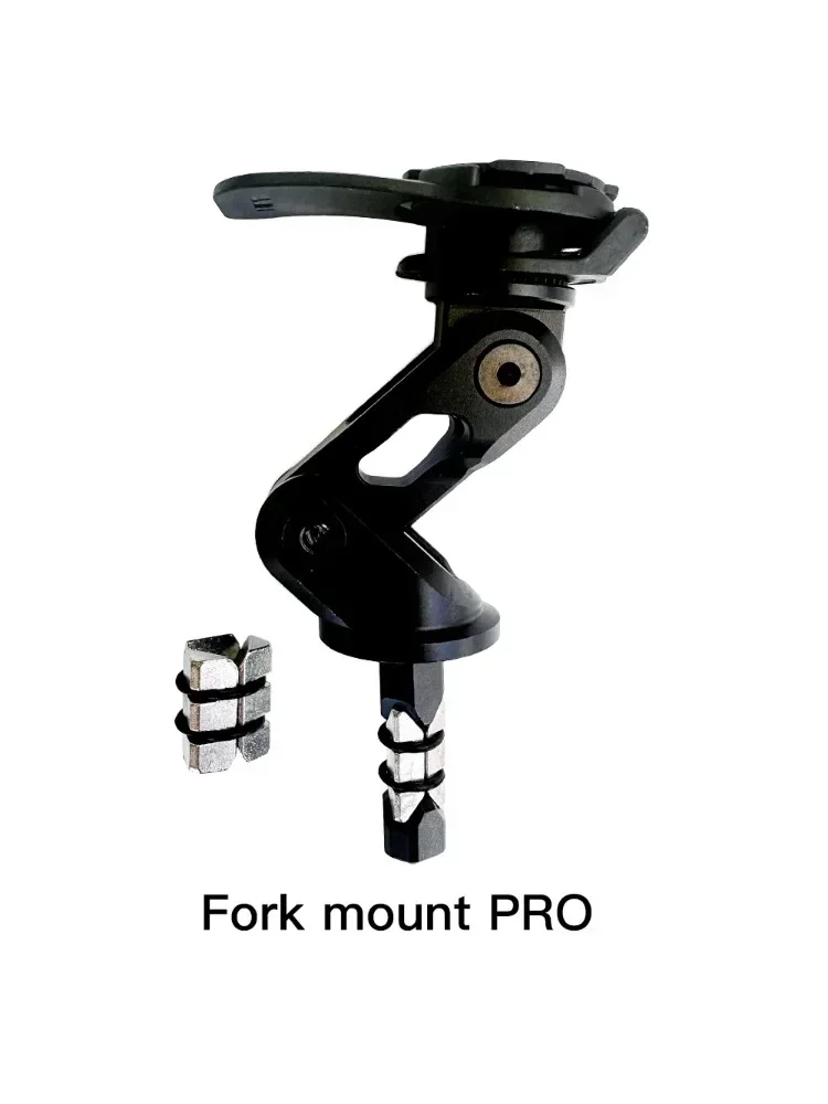 Motocicleta guiador Stem Fork Mount Holder, Uso do telefone, Vibração Amortecedor, MAG Universal Adaptadores, Carregador sem fio, Espelho de freio