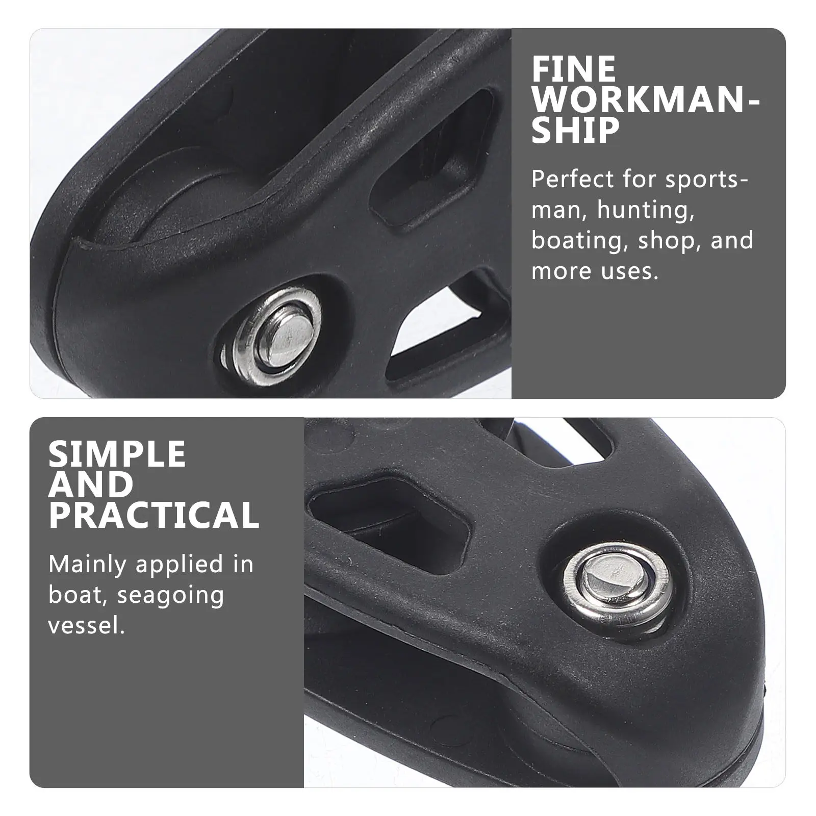 

Одинарный поворотный блок-ролик с нейлоновым тросом для парусного спорта, лодок, подъемных систем, кабельных систем для тренажерных залов, аксессуар для лодок, высоконагрузочный, гладкий