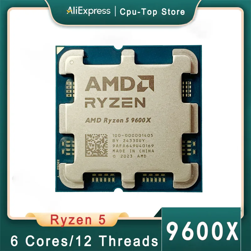 訳アリ品　ryzen 5 9600x cpu AMD New Ryzen 5 9600X Processor 5.4GHz 6-Core 12-Thread 38MB Game