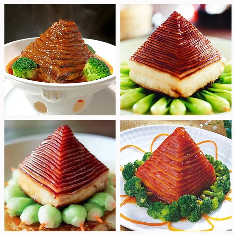 Hot Stainless Steel Pyramid Mold Stuffed Meat Shaping Mold Rice Shaper Kitchen Restaurant Hotel Dish Tools - Image 5