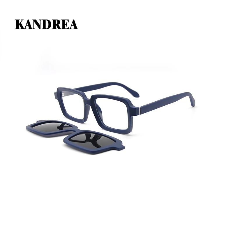 KANDREA Vintage Polarized Sunglasses Designer Men Women Eyeglasses Clip on Eyewear Optical Myopia Prescription Glasses T1932