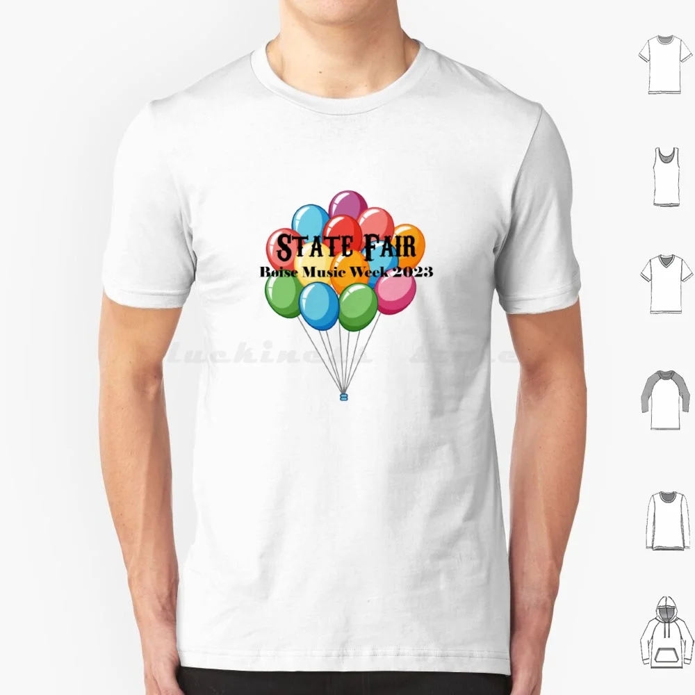 State Fair Balloons T Shirt Cotton Men Women DIY Print State Fair Balloons Boise Music Week