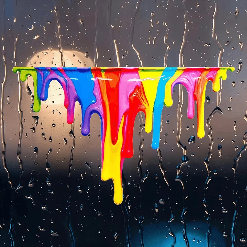 

Protects Bumpers and Windows from Scratches Colorful Creative Splash Paint Car Stickers - Durable Laptop and Wall Decorations