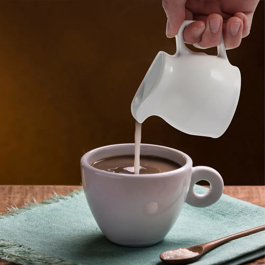 1Pcs Milk and Coffee Frothing Cup Ceramic Measuring Pitcher for Latte Steaming Multi-Purpose Kitchen Serving - view 2