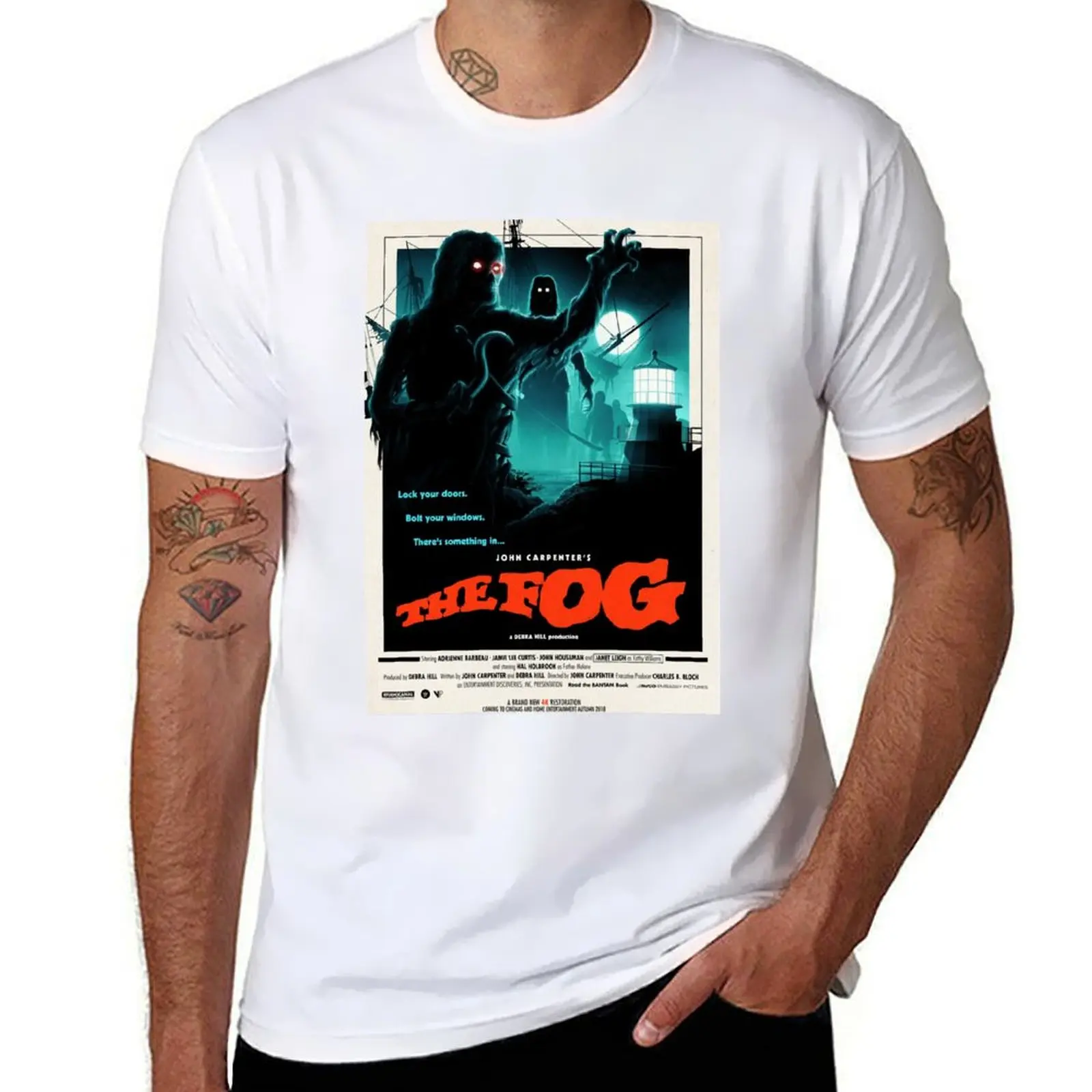 

THE FOG Movie Poster T-Shirt T-Shirt t shirts for man pack cotton t shirts for man cotton soft T-Shirt