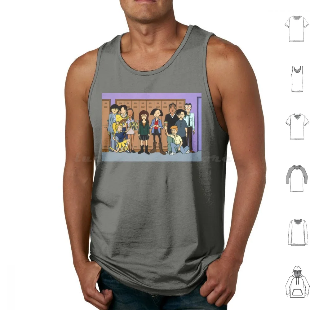 Group Photo Tank Tops Print Cotton Logo Logo 90s 2000s Nostalgia Show Show Group Jane Jane Lane Jodie Brittany