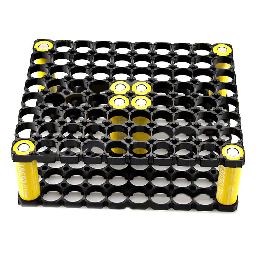 18650 8*10 Lithium Cell Battery Case Holder Batteries Holder Bracket DIY Safety Anti Vibration Plastic Cylindrical Battery Pack
