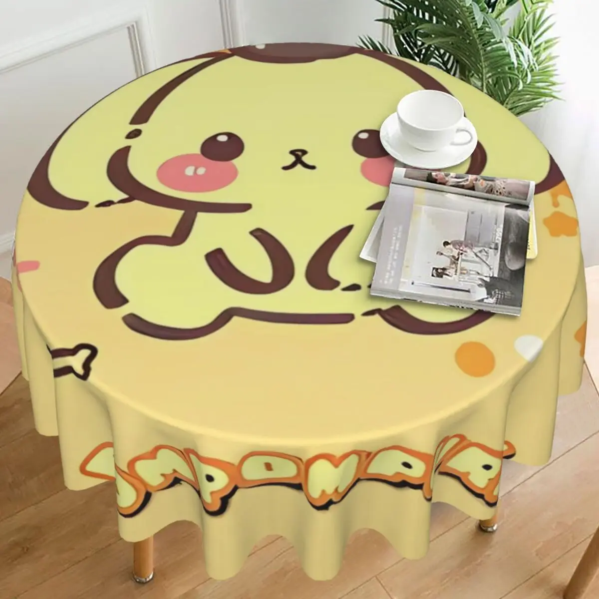 

Pom Pom Purin Tablecloth Outdoor Round Table Cover Vintage Design Table Cloth For Banquet Christmas Party