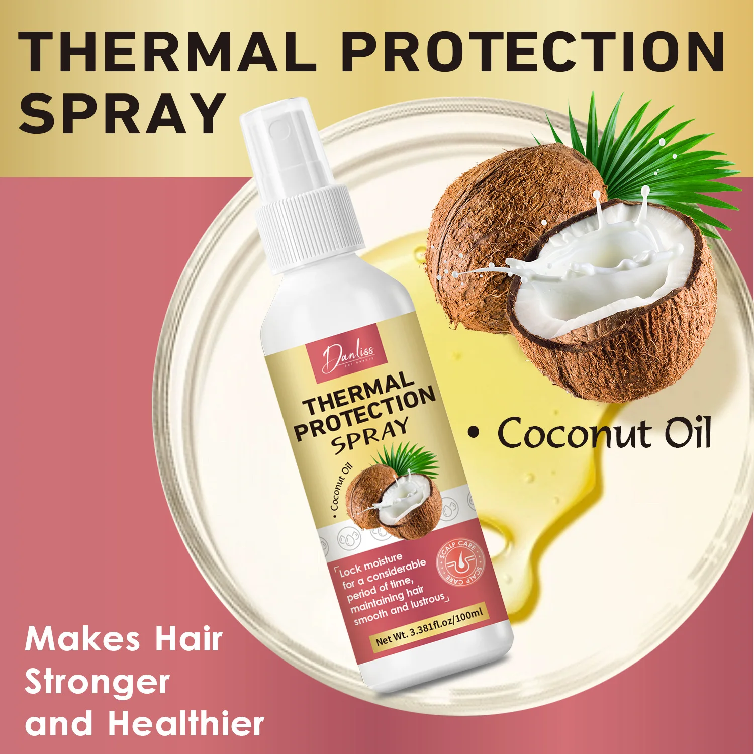 Kokosöl-Wärmeschutzspray - Pro – Heat Protectant Spray Bewertung und Preis