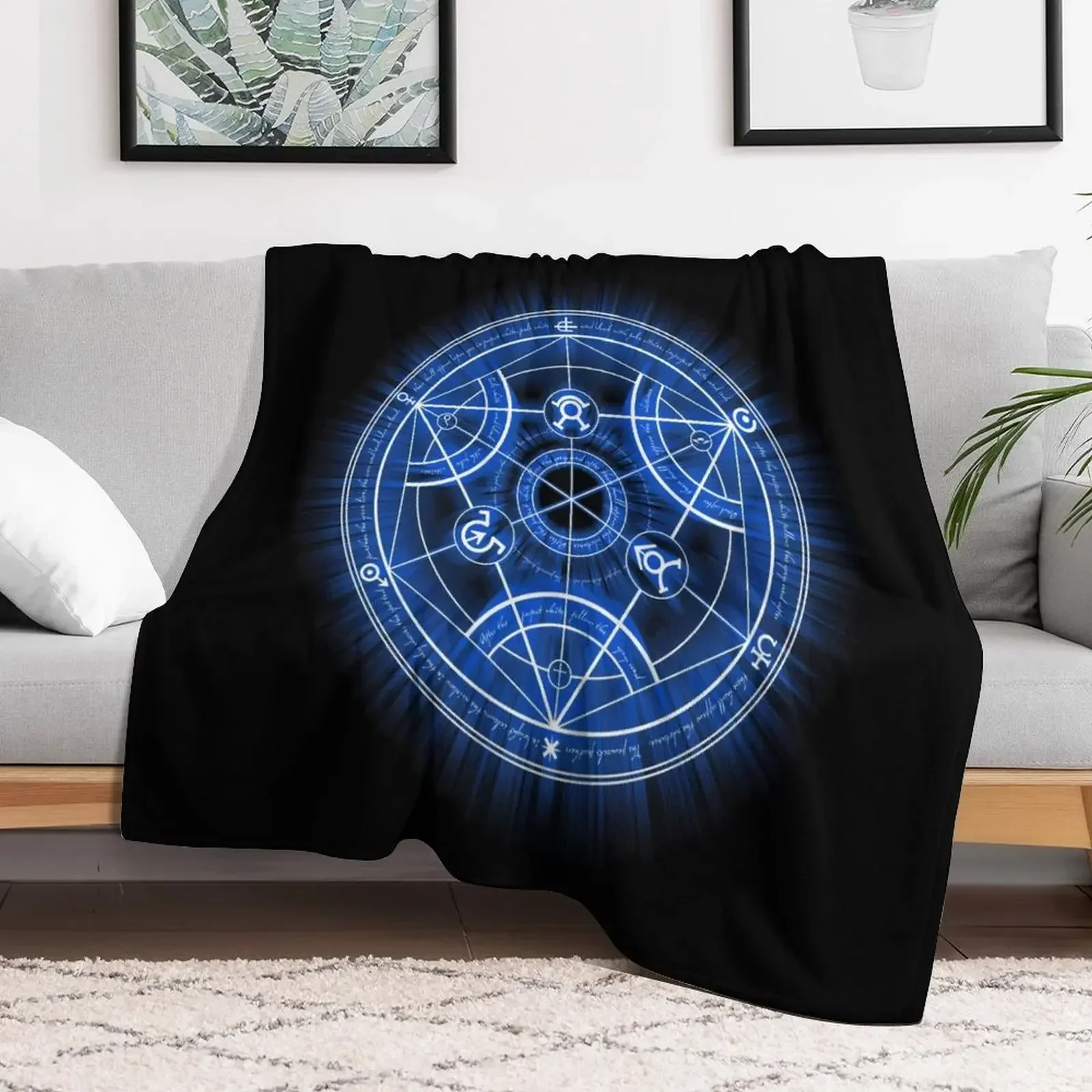 

Human Transmutation Circle Throw Blanket Blankets For Bed Loose Blankets