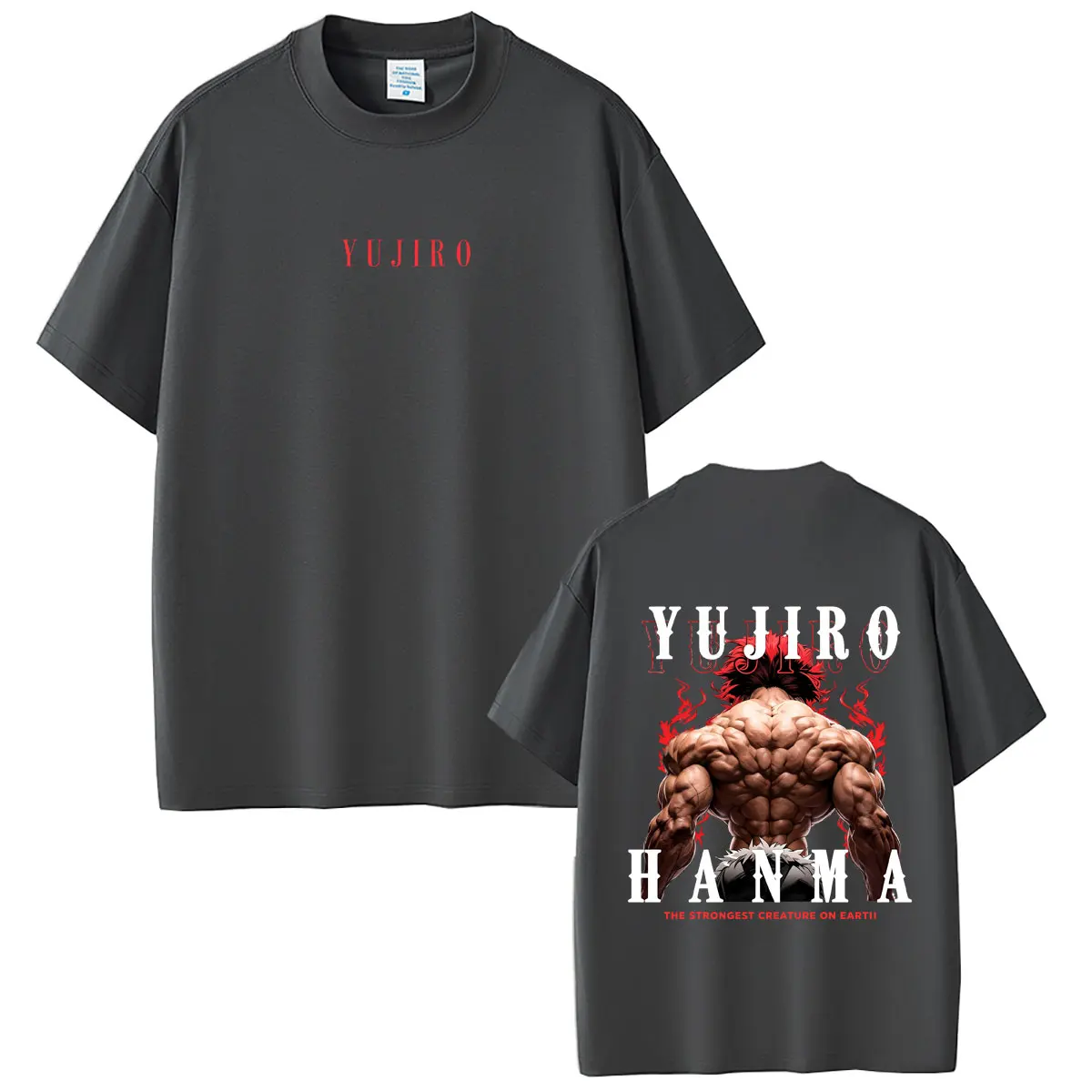 Hot Sale Anime Baki Yujiro Hanma The Strongest Creature on Earth T-shirt Men Women Cartoon Casual Oversized Short Sleeve Tshirt