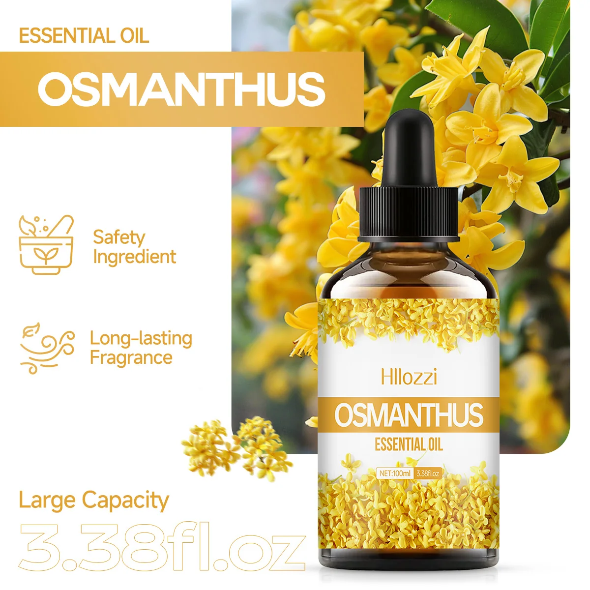 Osmanthus essential oil can be used for skin care, bathing, facial, and aromatherapy, and is suitable for all skin types.