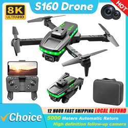 S160 Mini Drone with 4K Dual Camera Professional Video Drone Quadcopter 360 Intelligent Obstacle Avoidance for Kids Gift Drone