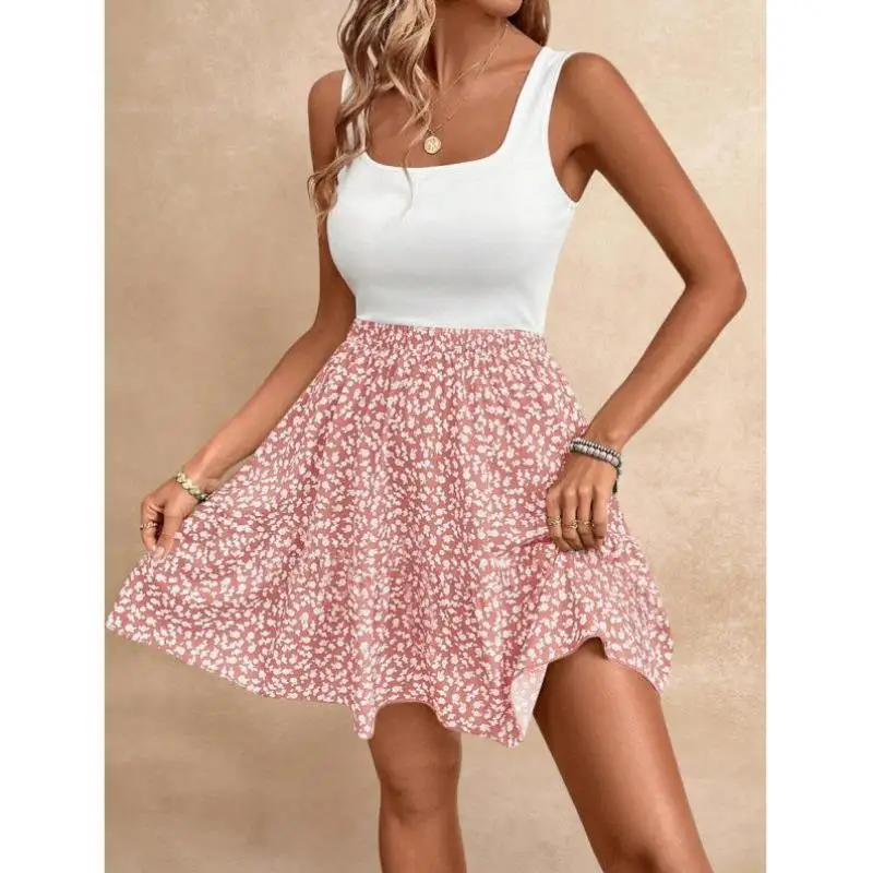 

Женская юбка трапециевидной формы Summer Vaion с цветочным узором S 3796, комплект повседневной спортивной одежды для осеннего сезона, семь литров...