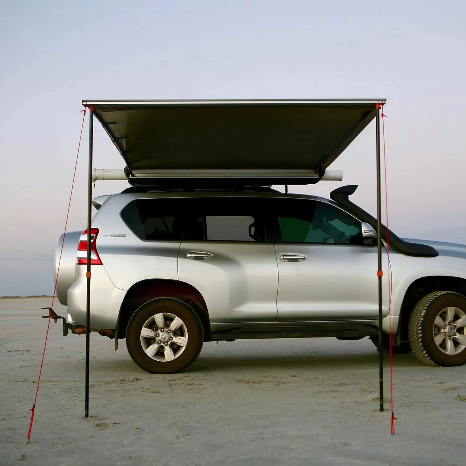 4x4 4-5 Persons Car Side Awning Tent 280GSM Canvas 4X4 Offroad Outdoor Camping Tent Awning with Led