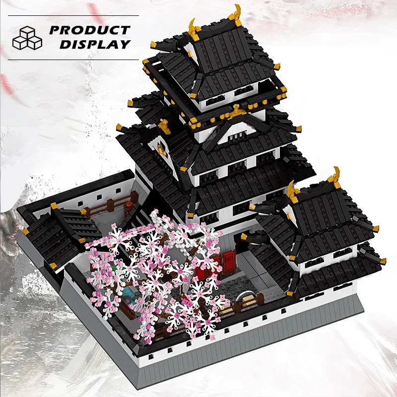 Kumamoto Castle Modular Building Blocks Big Model Set Himeji Castle 4148PCS Assembly Desktop Decoration Bricks Kid Toys For Gift