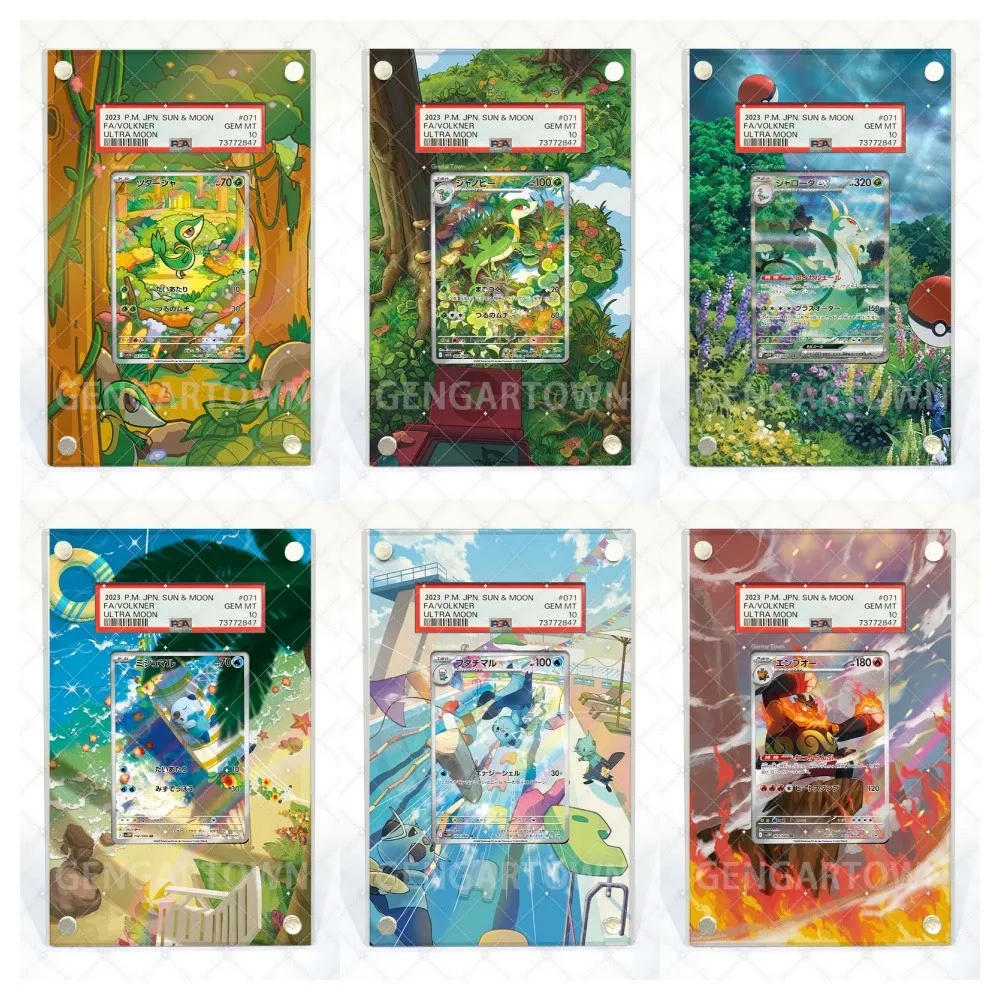 Pokemon PTCG Sv11 Acryl Schilderij Uitgebreide Kaart Baksteen voor Snivy Servine Serperior Samurott Oshawott Anime Perifere Gift