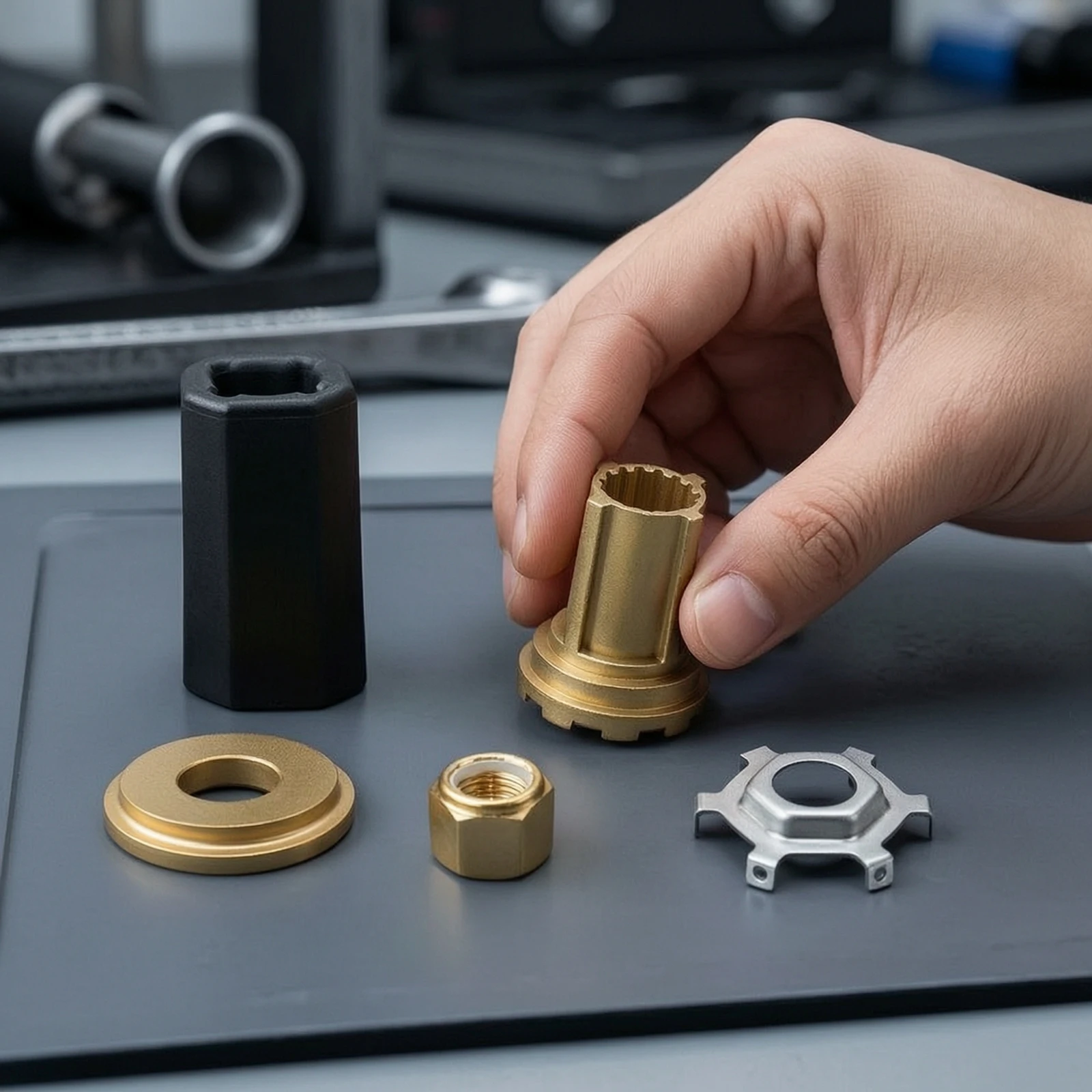 Propeller Hub Kit with Nut Replacement Propeller Hub Kit Hardware Aftermarket Compact for Boat Owners