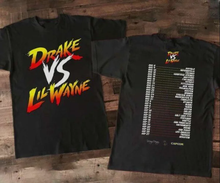 Drake Vs Lil Wayne Tour T Shirt Drake Vs Wayne Gift For Her T-Shirt