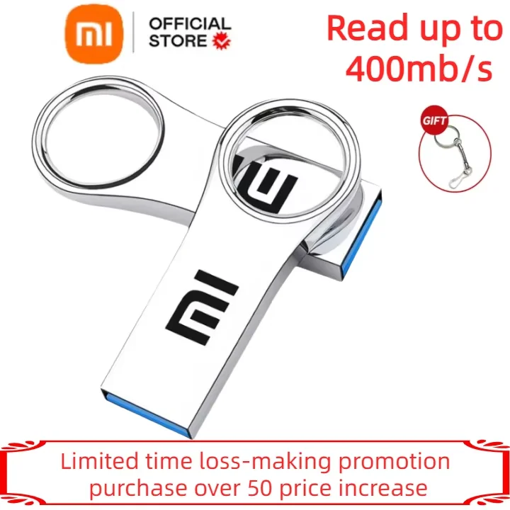 Xiaomi 2TB USB 3.2 แฟลชไดรฟ์โลหะความเร็วสูง Pendrive 512GB 256GB 1TB ไดรฟ์ USB แบบพกพากันน้ํา Memoria USB Flash Disk