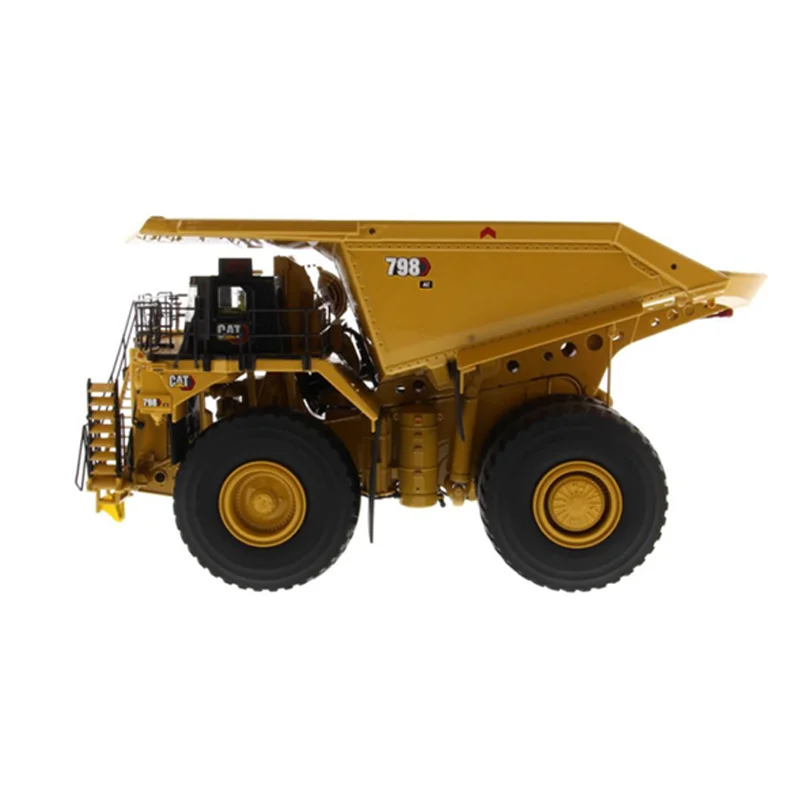 DM Diecast Alloy 1:50 Scale CAT 798AC Mining Transport Dump Trucks Cars Model Adult Toys Classics Souvenir Gifts Static Display