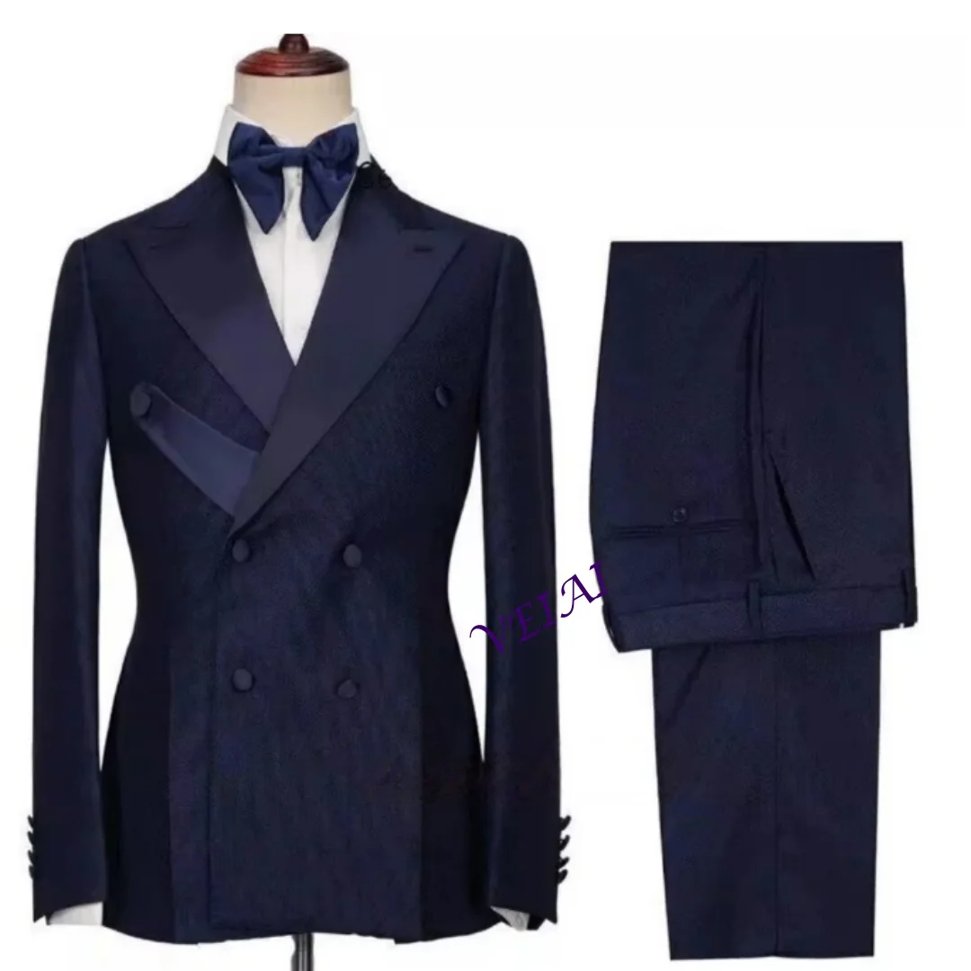 

Formal Suits for Men Male Clothing Prom Slim Fit Blazer and Pant Wedding Party Costume High Quality Jacket Pants Customized