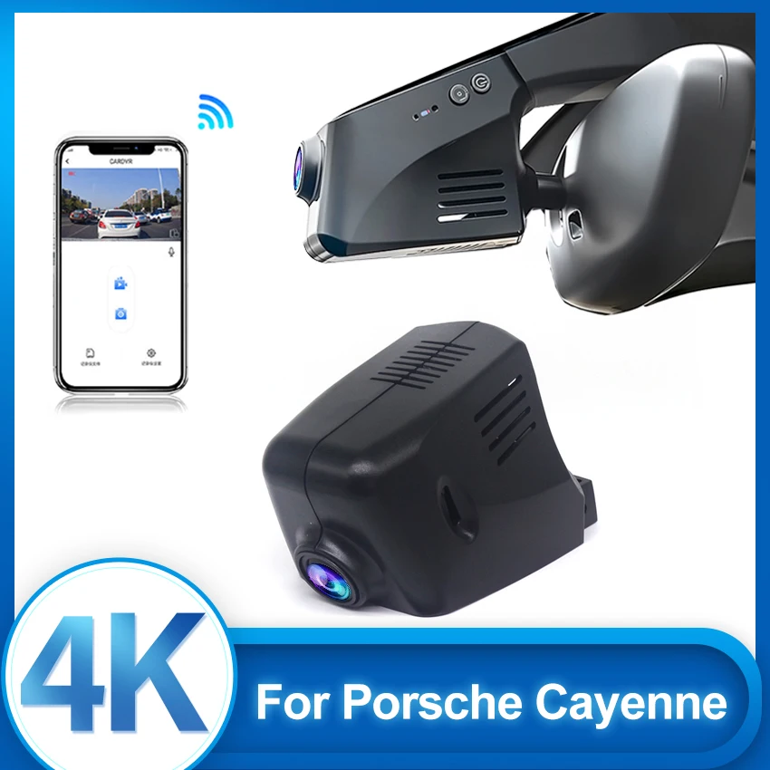 4K Plug and play Wifi Car DVR Video Recorder Dash Cam Camera For Porsche Cayenne Panamera Macan Taycan Cayman 911 Turbo 718