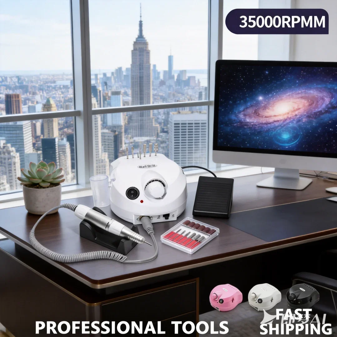 

Exquisite 35000rpm 5Pins Electric Nail Drill Machine Handle Handpiece Pedicure Replacement Pen Manicure Elegant Beauty Tool ABE