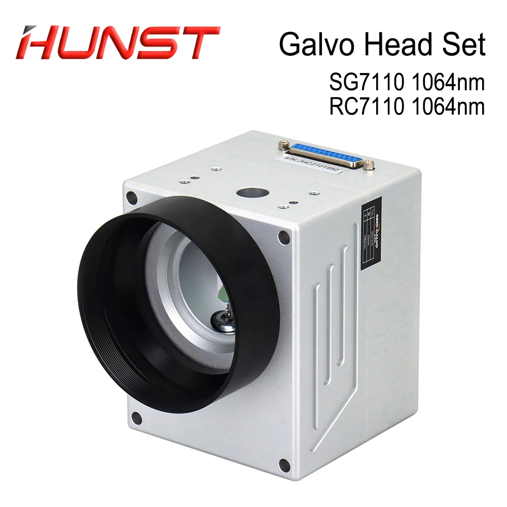 HUNST Fiber Laser Scanning Galvo Head SG7110 1064nm With Red Pointer 0-100W Input Aperture 10mm for Metal Marking Machine