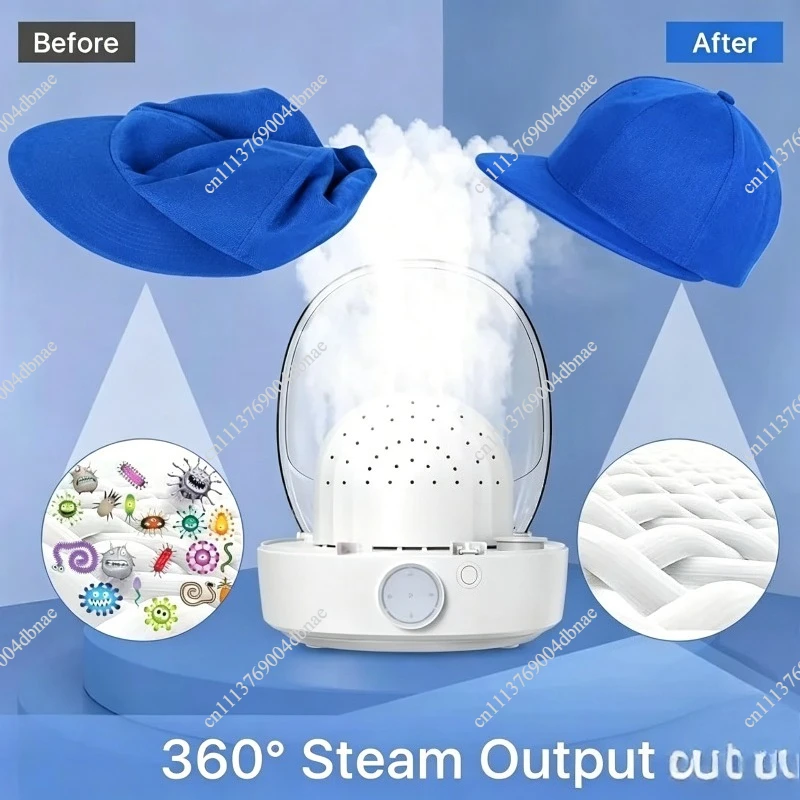 Multifunctional Hat Wig Steamer, High Power Steaming Ironing Machine for Cleaning Care, Portable Home Hair Styling Tool
